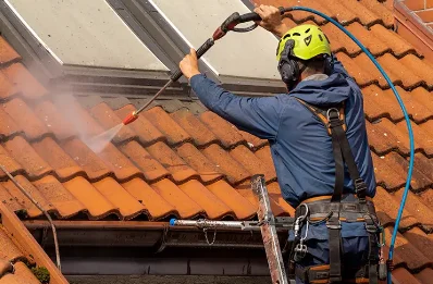 Démoussage et hydrofuge de toiture à Courbes